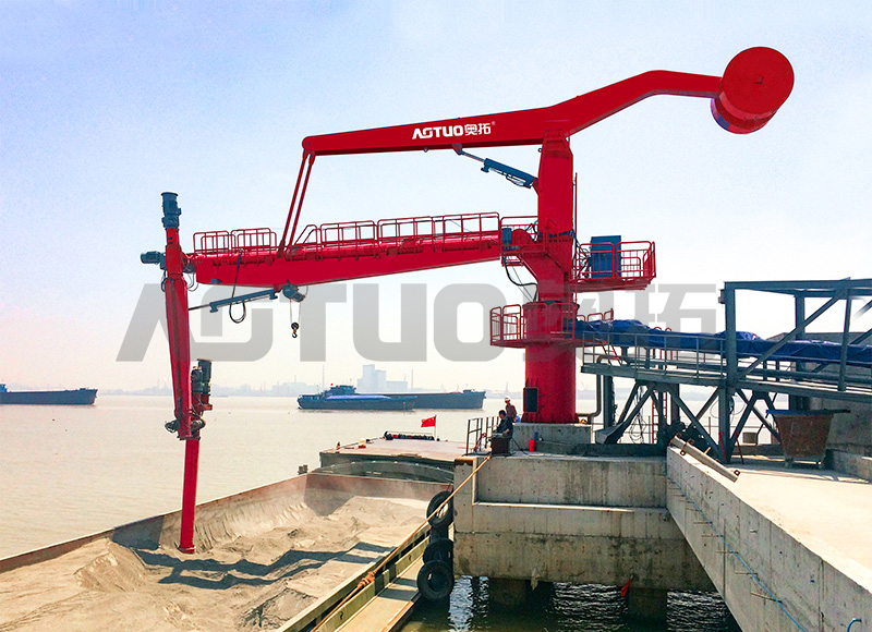 600-15000 DWT 100-500t/h fastskruvad skeppslossare